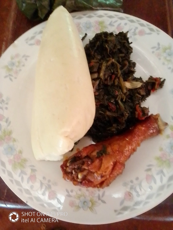 fufu corn and huckleberry